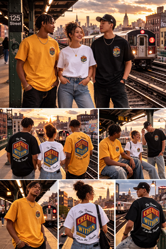 Retro Inspirational CREATE WITHIN T‑Shirt