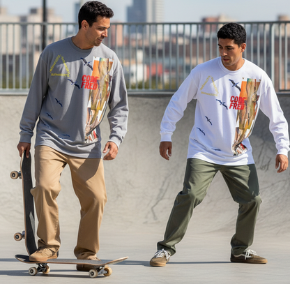 Vintage Washed BIRDS OF THE BRIDGE Long Sleeve T-Shirt