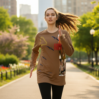 Vintage Washed BIRDS OF THE BRIDGE Long Sleeve T-Shirt